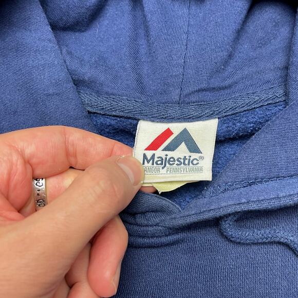 Majestic 2014 Seattle Seahawks Blue Hoodie Mens Size M GUC - Picture 8 of 11